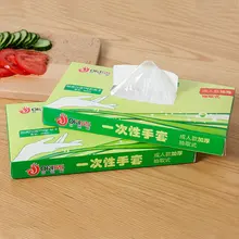 Одноразовые пластиковые прозрачные Перчатки съемный предусмотрена кухня выпечки Бытовая здоровья 200 шт