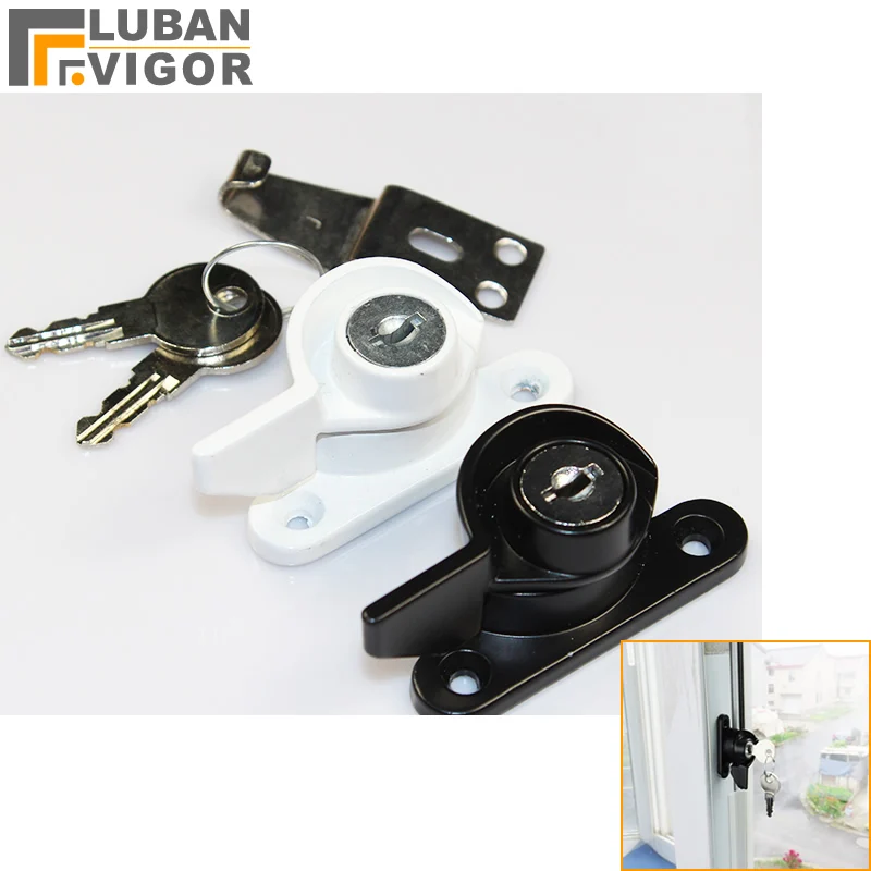 Buy Sliding window locks,white/black aluminum, steel