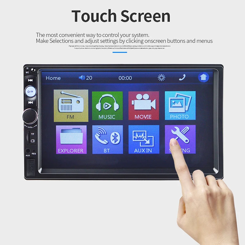 Central Multimidia Auto 2din Double 2 Din 7'' Touch Screen Bluetooth Radio MP3 MP5 Music Video Player Car Multimedia Autoradio Central Multimidia Auto 2din Double 2 Din 7'' Touch Screen Bluetooth Radio MP3 MP5 Music Video Player Car Multimedia Autoradio