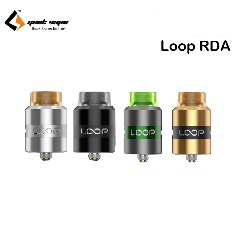 Original Geekvape Loop RDA Atomizer 24mm Surround Airflow Tank Support E Cigarettes GBOX Squonker Box Mod Vape | Электроника
