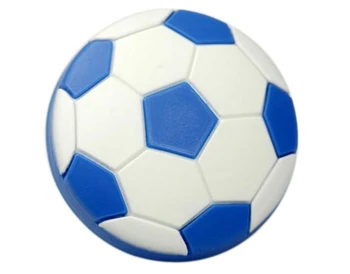 

Children Room Cabinet Rubber Drawer Pull Knobs Kids Dresser Knobs Blue Football 10Pcs/Lot