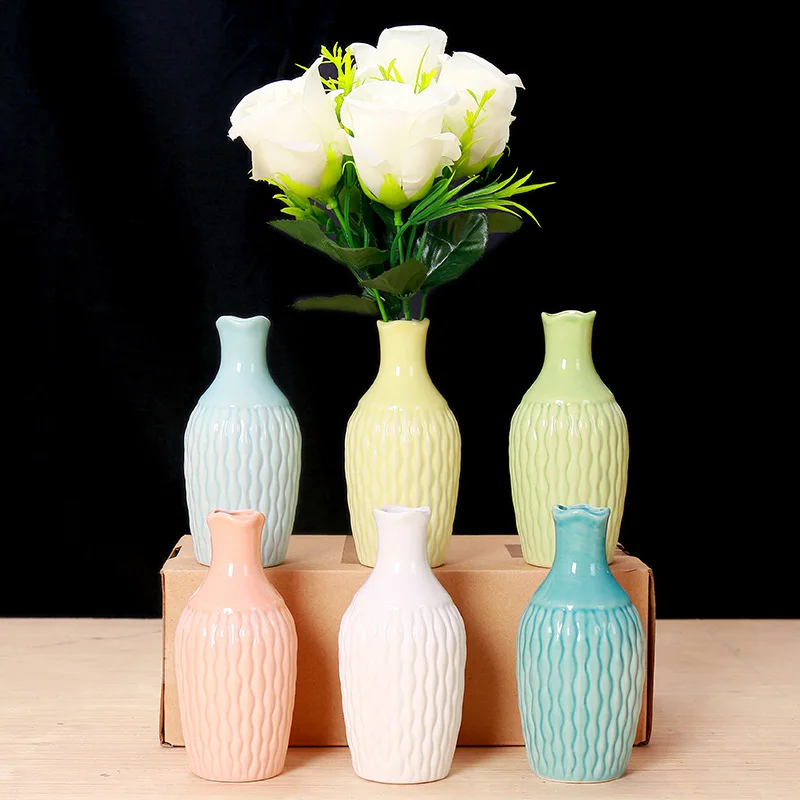 

Creative European Modern Minimalist Fashion Ceramic Vase Living Room Crafts Home Decoration Ornaments