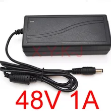 20 шт 48V1A Высокое качество AC 100 V-240 V адаптер конвертер постоянного тока 48В 1A машинка для стрижки 48 Вт Питание Зарядное устройство DC 5,5 мм x 2,5 мм-2,1 мм 1000mA
