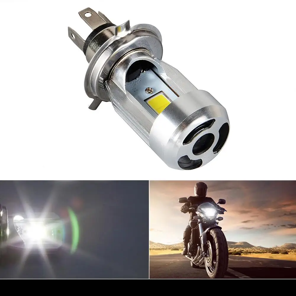 H4 LED Motorcycle Headlight Motorbike Fog Lamp Bulb Light Moped Scooter