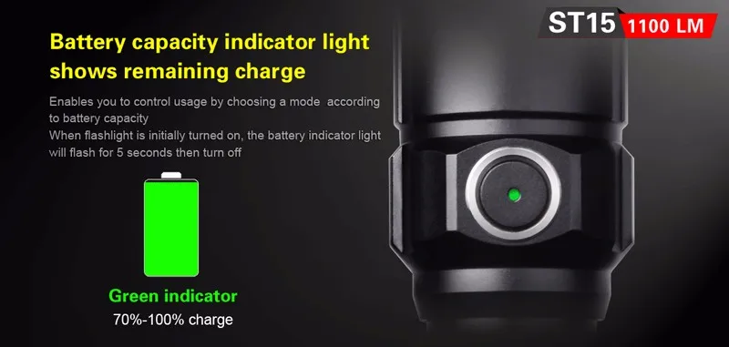 KLARUS ST15 super bright flashlight (9)