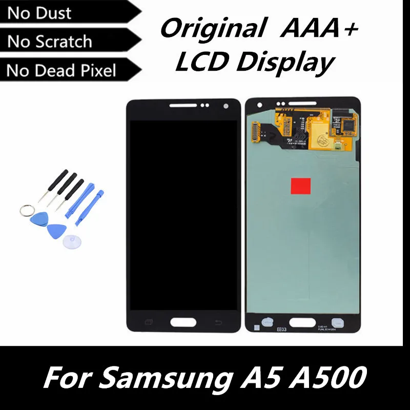 

High Quality Original LCD for Samsung Galaxy A5 A500 A5000 LCD Display Touch Screen with Digitizer Assembly + Tools