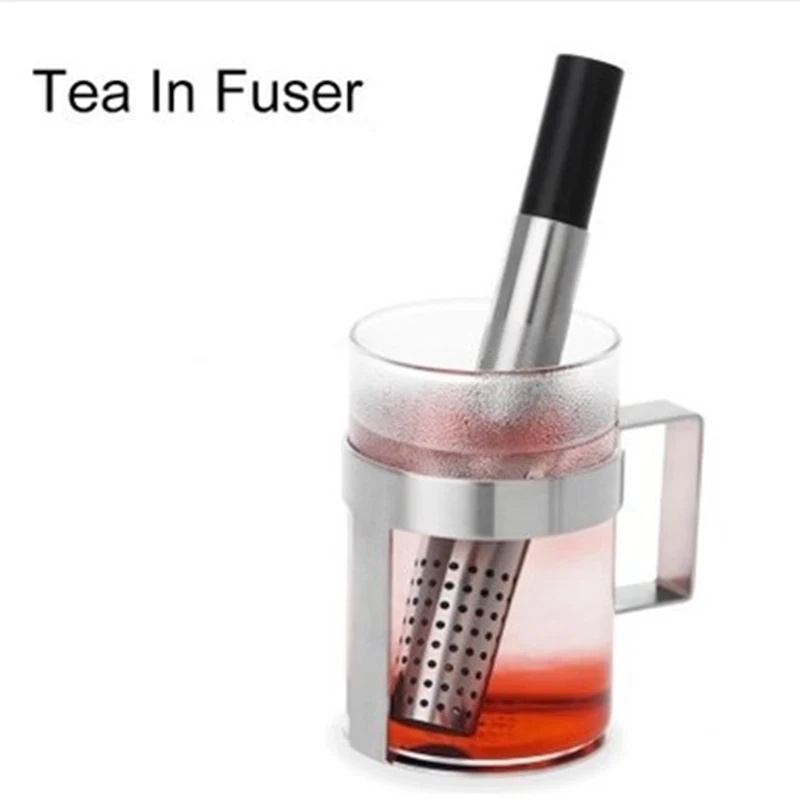 Tea Strainer Stick Stainless Steel Pipe Design Mesh Filter Coffee Teapot Tools Hot Selling Portable Infuser 878331 | Дом и сад