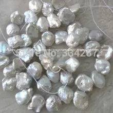 Пресноводный жемчуг белое жемчужное ожерелье Reborn 15"