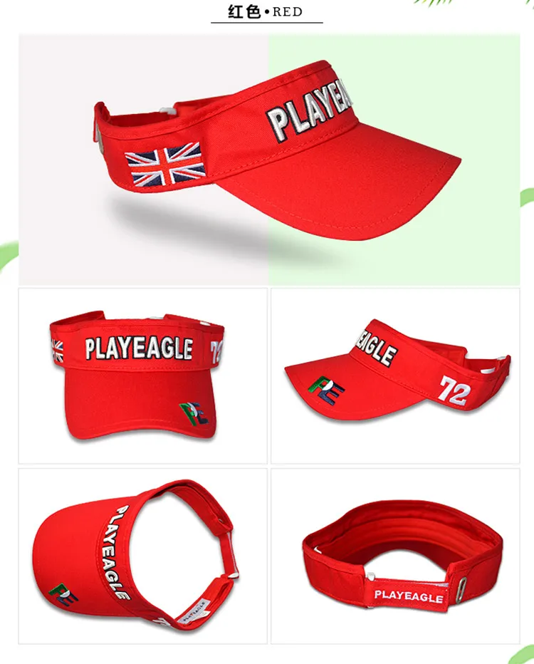 Playeagle бренд унисекс мужской летний солнцезащитный щит солнцезащитный козырек Регулируемый размер игра "Уличный гольф" компрессионный рукав шляпа пустая шапка
