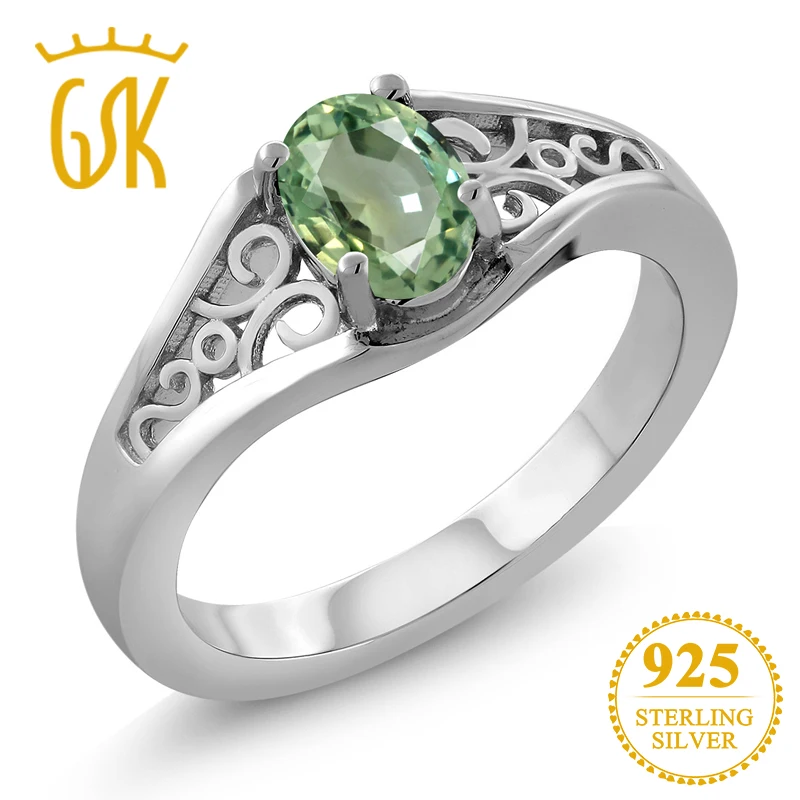 Anillo De Plata De Ley 925 Con Piedras Preciosas De Arco Iris Para