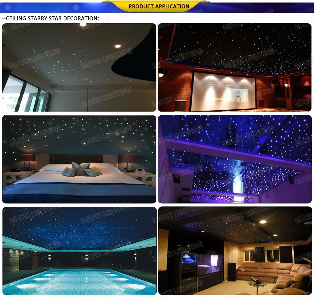 Free shipping 45W RGB LED light starry sky lighting+28key RF Remote controller for all kinds fiber optics (2)