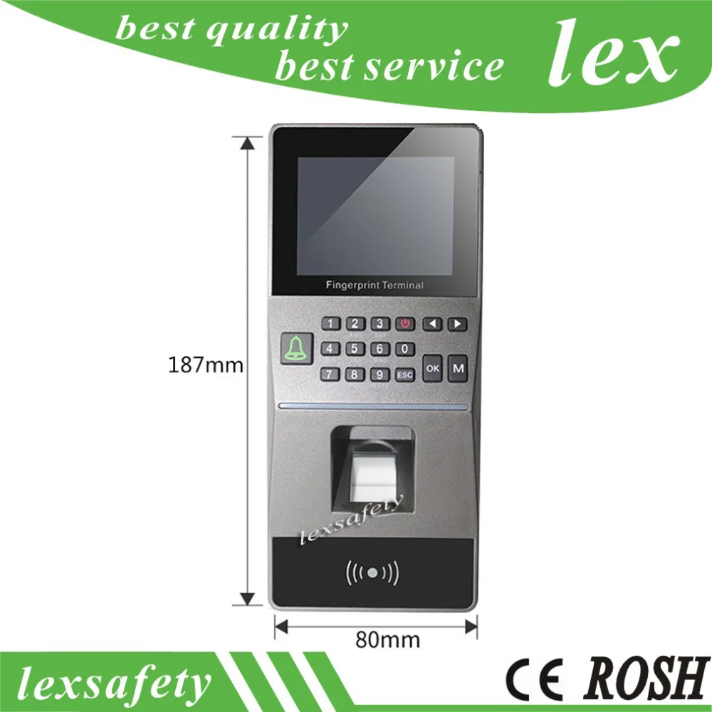 13.56mhz RFID Card Password Time Attendance Access control Fingerprint Access control Terminal Fingerprint With IC Card Reader