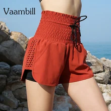 Женские свободные спортивные шорты с высокой талией для йоги, спортзала, для женщин, спандекс для тренировок, спортивные шорты, женские спортивные шорты для занятий спортом, фитнесом