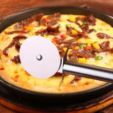 stainless steel pancake knife kitchen accessories pizza wheel baking tool slice point pasta edge rolling machine pizza slice ball pens 2 pack