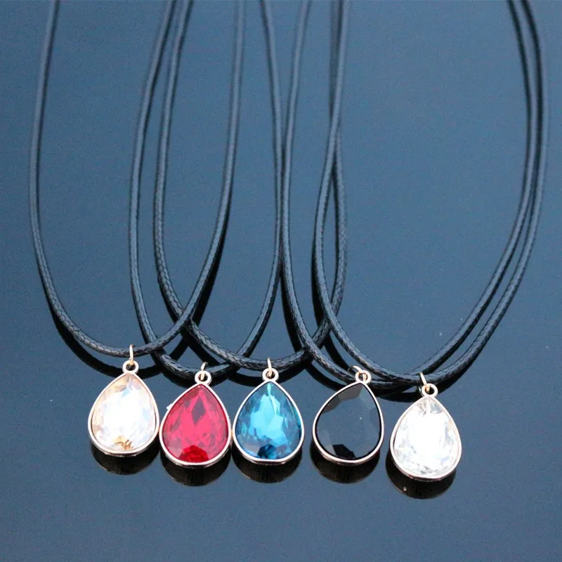 N835-Crystal-Drop-Pendant-Necklace-Imitation-Leather-Rope-Chain-Collares-Bijoux-For-Women-Colier-Fashion-Jewelry