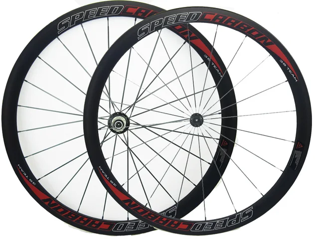 Cheap Speedcarbon 38mm clincher carbon bike wheels road bicycle 20.5mm width painting wheel set 700C