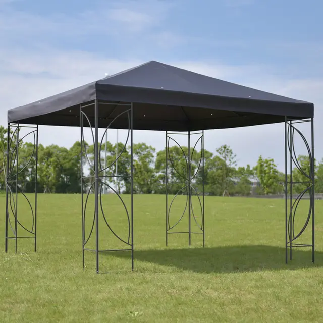 Goplus Patio 10 X Square Gazebo Canopy Tent Steel Frame Shelter Goplus Patio 10 X Square Gazebo Canopy Tent Steel Frame Shelter Garden Party