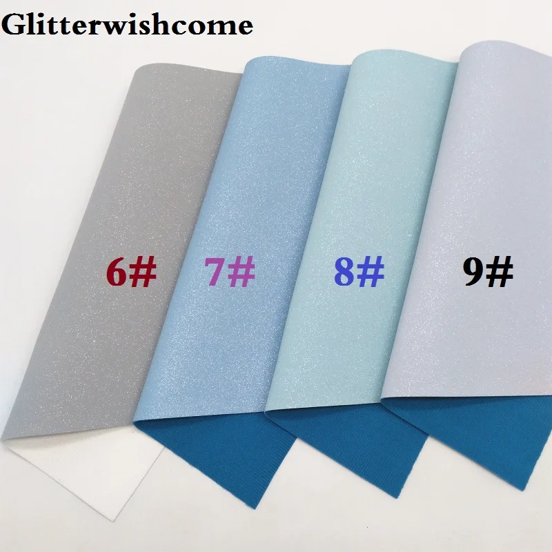Glitterwishcome 21X29 см A4 размер винил для бантов замша блеск кожа Fabirc искусственная кожа листы для бантов, GM209A