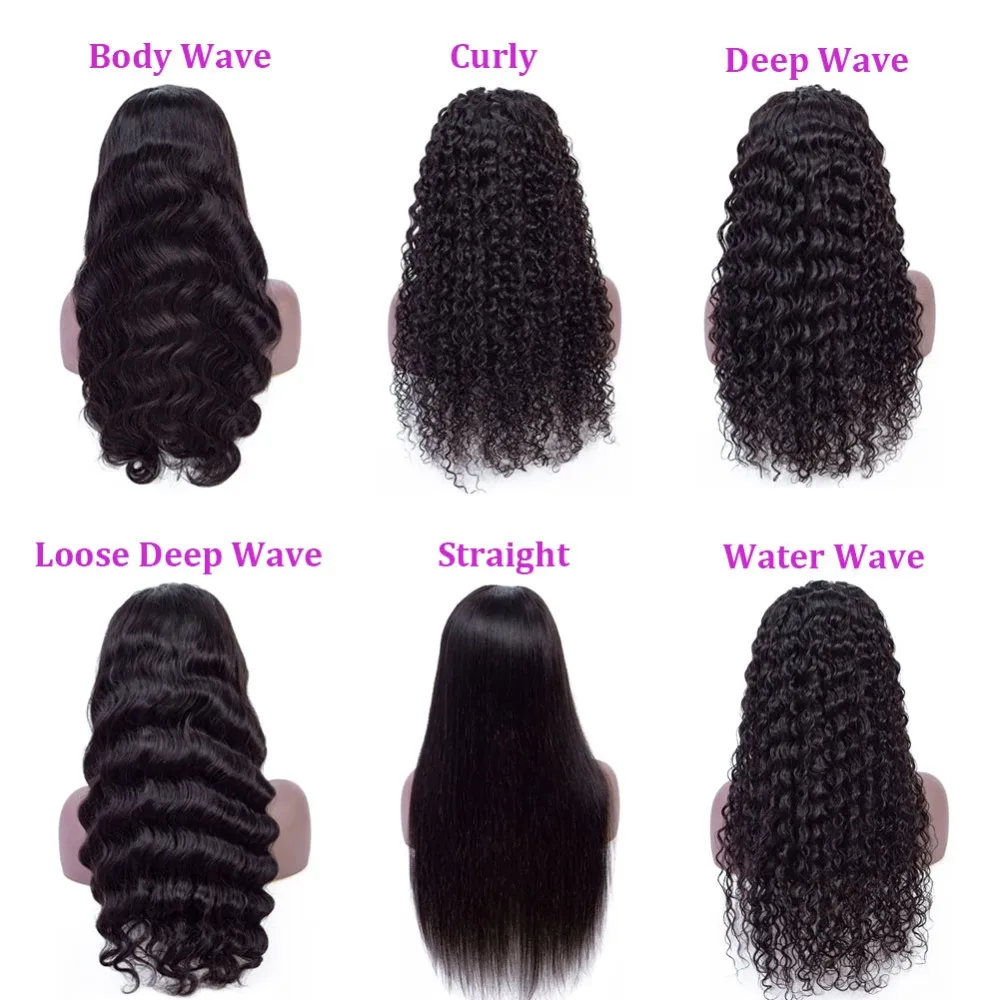 polegada Cor Natural Remy Humano peruca de cabelo Com Franja