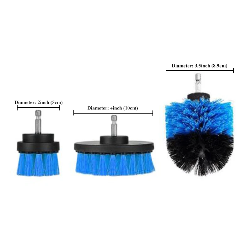 3 pcs/set Power Scrubber Brush Drill Brush Clean for Bathroom Surface Tub Shower Tile Grout Cordless Power Scrub Cleaning Blue 3 pcs/set Power Scrubber Brush Drill Brush Clean for Bathroom Surface Tub Shower Tile Grout Cordless Power Scrub Cleaning Blue