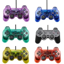 For Sony PS2 Controller Wired Gamepad For Playstation 2 Console Joystick Double Vibration Shock Joypad Wired Controle For Sony PS2 Controller Wired Gamepad For Playstation 2 Console Joystick Double Vibration Shock Joypad Wired Controle