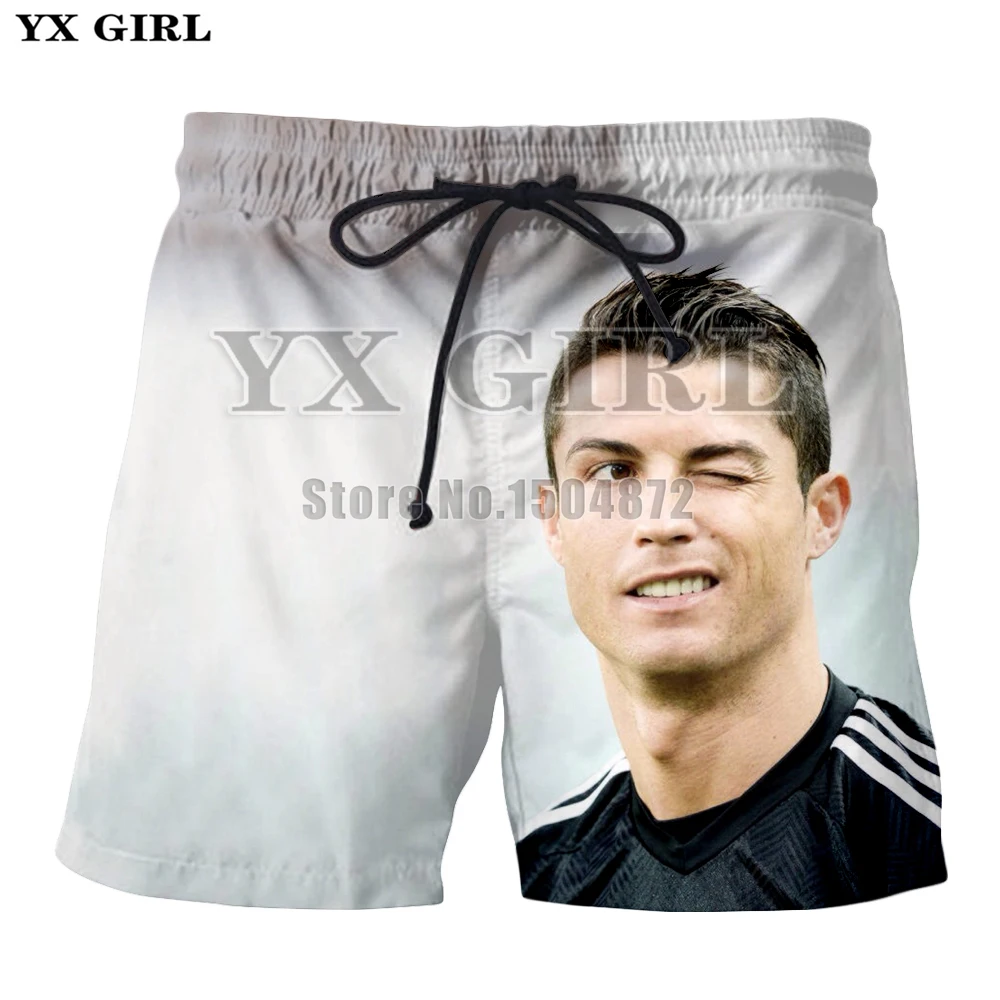 YX Girl Character Clothes Cristiano Ronaldo 3d Printed Shorts Men Summer Short Trousers Beach Mens Shorts Unisex Jogger Shorts YX Girl Character Clothes Cristiano Ronaldo 3d Printed Shorts Men Summer Short Trousers Beach Mens Shorts Unisex Jogger Shorts