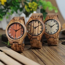 font b BOBO b font font b BIRD b font Mens Gifts Watches Wooden Dial
