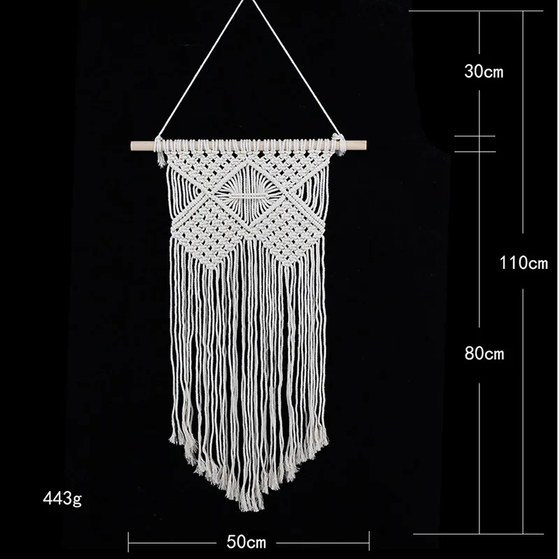 Уникальные кисточки на стену ручной работы ткацкий гобелен из макраме в стиле ретро скандинавском стиле для детей ручной работы Декорации для девочек