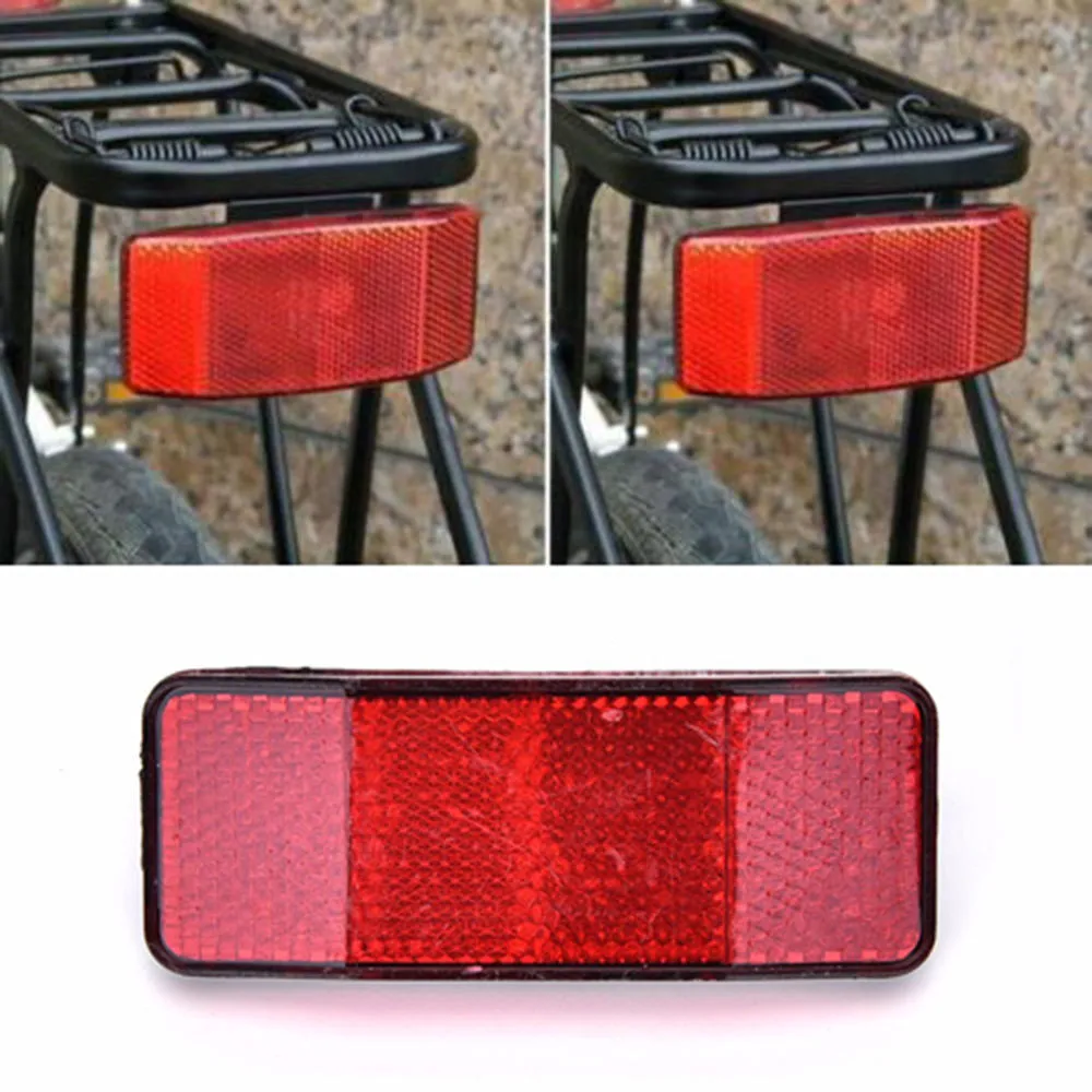 Sale Bicycle Rack Tail Safety Caution Warning Reflector Disc Panier Rear Reflective Reflector KS2-058 taillight bicycle hanger A30518 4