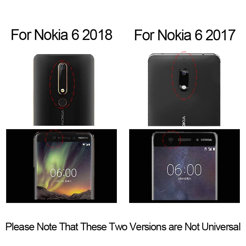 Hisomone 9H Tempered Glass For Nokia 6 2017 5 3 8 7 Screen Protector Anti Shatter Glass For Nokia 5 7 8 3 6 2017 Film
