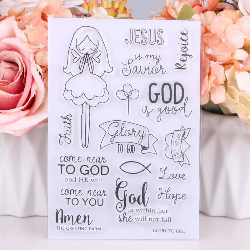 

Girl/Angel Transparent Rubber Silicone Clear Stamps for Tampons Seal Background Collage Stamp Holiday card Card Making Diy