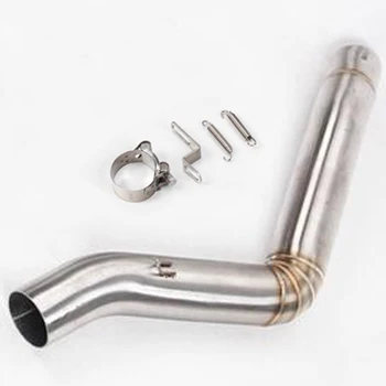 

TRK5021 Motorcycle Exhaust Middle Link Pipe Connection Pipe For benelli TRK 502 TRK502 Moto Escape Accessory Slip On 2017 Q
