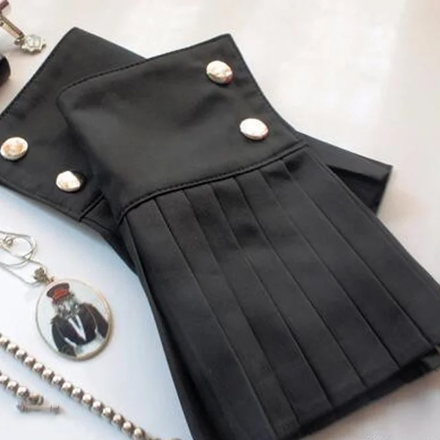 Cotton new wilde fake sleeve cuffs Pleated decorative shirt sleeves