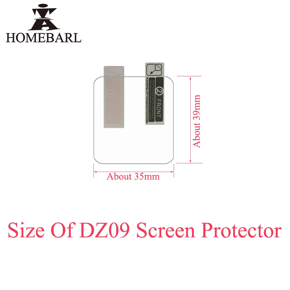 100PCS/Lot HD High Clear Transparent LCD Screen Protector Film Scratch Proof Case Cover For DZ09 Smart Watch Bluetooth Watches