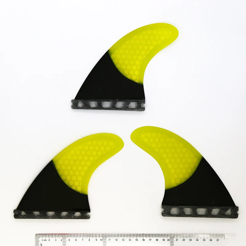 

Performance Core Honeycomb And Carbon Fiber Thruster (3 fin set) Future Base G5 Size SUP Board Fins
