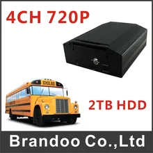 Factory Wholesale 4CH AHD Car DVR MObile Security Recording System