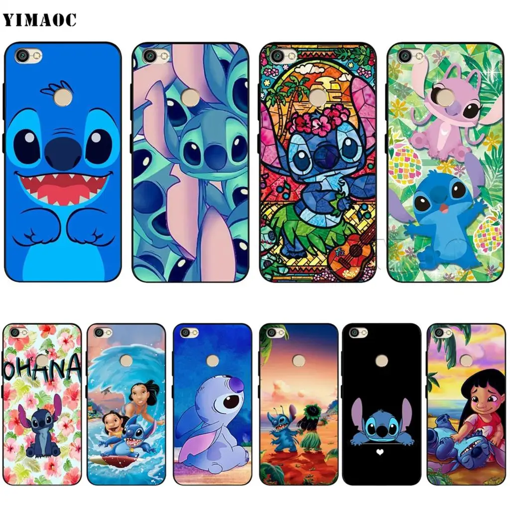 

YIMAOC Cute Lilo Stitch Case for Xiaomi 9T Pro CC9 A3 CC9E Redmi K20 7A for Huawei Honor 20 9X P20 Lite Nova 5i Y9