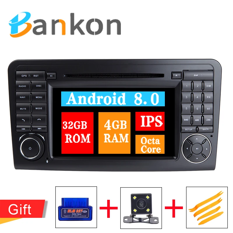 

Android 8.0 Octa Core Car GPS Navi Radio For Mercedes/Benz/ML/GL CLASS W164 ML350 ML500 GL320 DVD Player Wifi FM Canbus Carplay