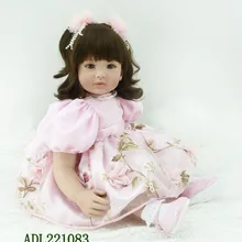 Модные виниловые силиконовые перерожденные куклы младенцы, сопровождать Спящая реалистичные принцесса кукла "малыш" малыш high-end; подарки на год и Рождество