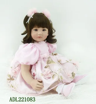 

Fashion vinyl silicone reborn baby dolls accompany sleeping lifelike princess toddler doll kid high-end christmas new year gifts