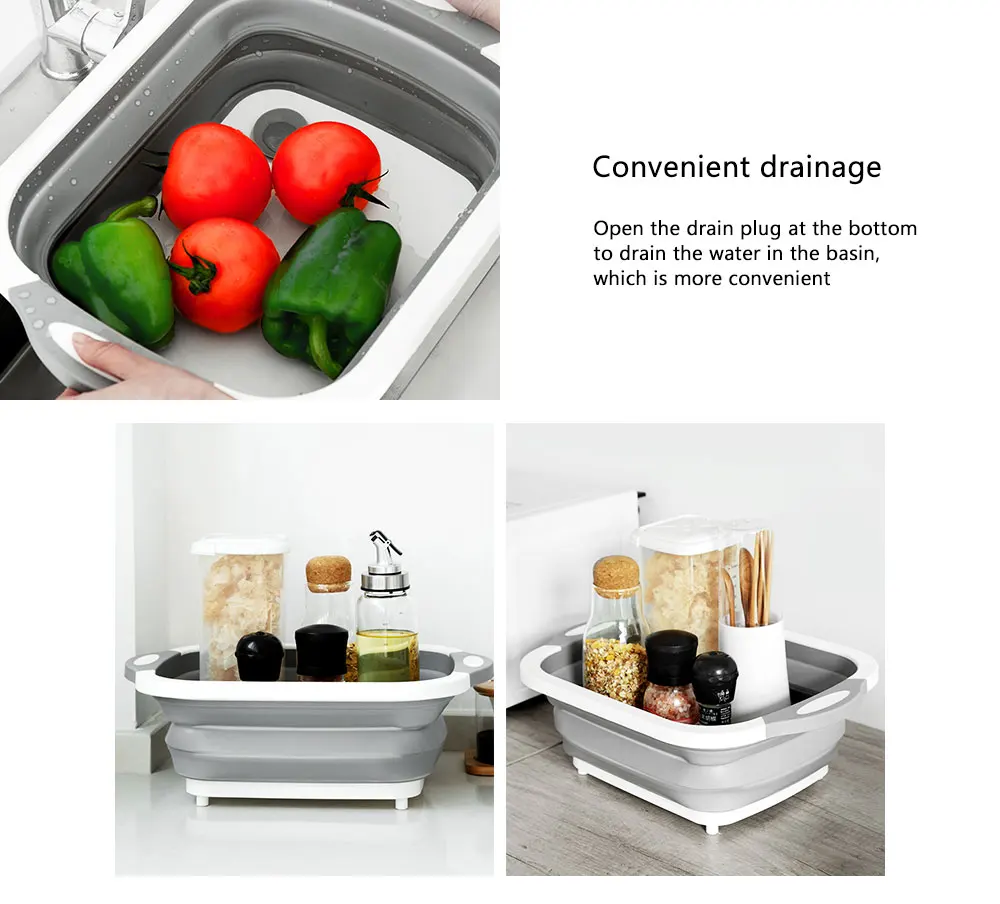 Складная корзина для мытья посуды, кухонная раковина, инструменты для мытье овощей и фруктов
