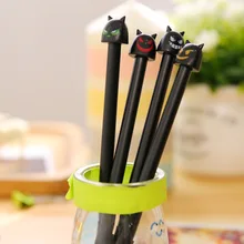 1 лот = 40 шт.! супер мило очаровательны мультфильм животных ручки/Black Devil 0.5 мм гелевая ручка воды