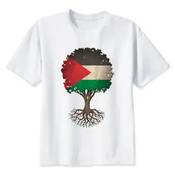 Палестинского Древо жизни флаг футболка хип-хоп Стиль новый оригинальный Дизайн футболка крутая Мода Для мужчин футболка Цвет mr2196