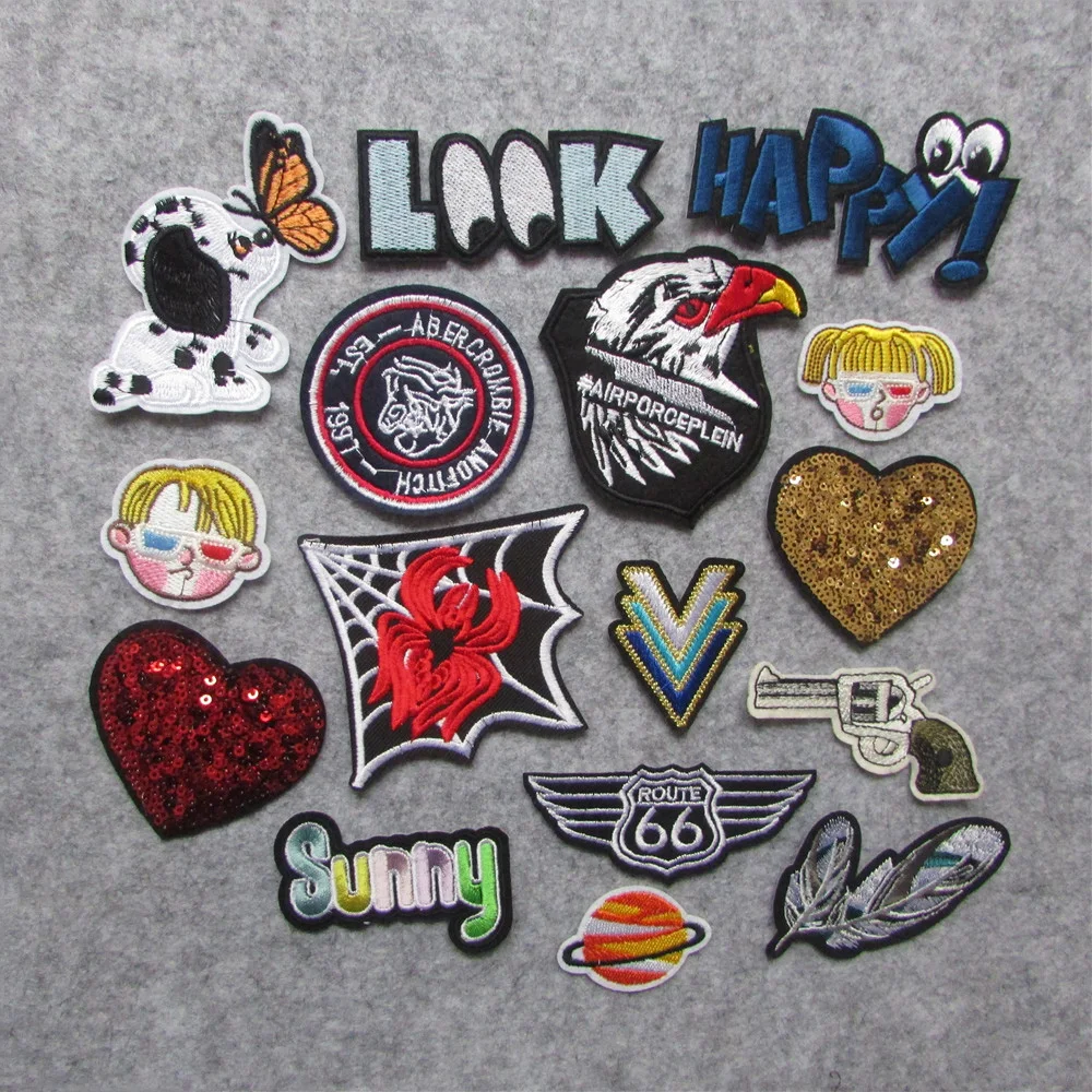 Buy new style 16 pc Patch For Clothes Iron On Applique