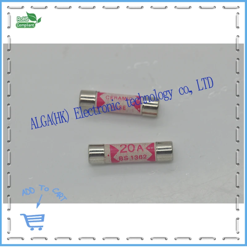 BS Специальный керамический предохранитель 20A/3A/5A/10A/13A/15A BS1362 6x25 мм.|plug fuse|ceramic fusefuse