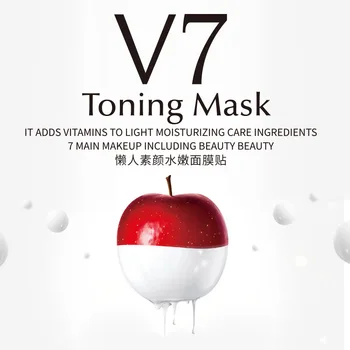 

10PCS V7 Lazy Mask for face Hydrating Nourishing Invisible Mask Apple Polyphenol Moisturizing Korean Mask Essence faial mask