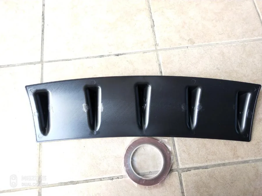 Акулий плавник 5 крыло губ Диффузор 23 &quotx 6&quot задний бампер Шасси Черный ABS