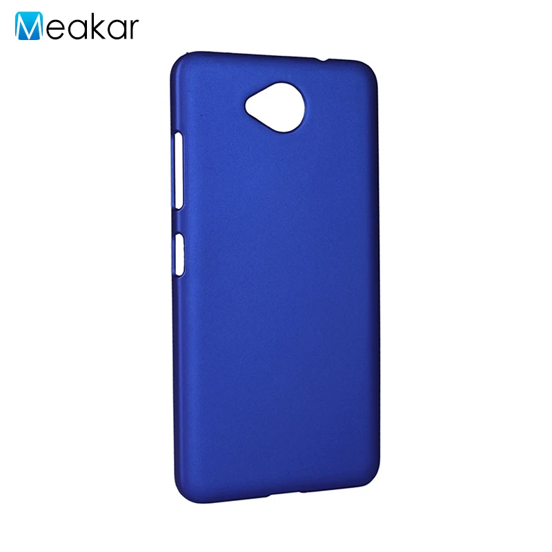 Матовый пластиковый чехол 650 для microsoft Lumia 650 чехол для microsoft Nokia Lumia двойной чехол-лента на заднюю панель - Цвет: blue