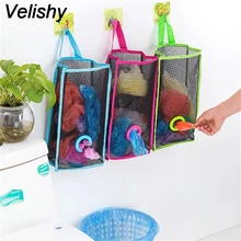 Velishy подвесной кухонный хозяйственная сумка для пакетов 3 цвета 1 шт. большой размер дышащий нейлон для мусора сумки