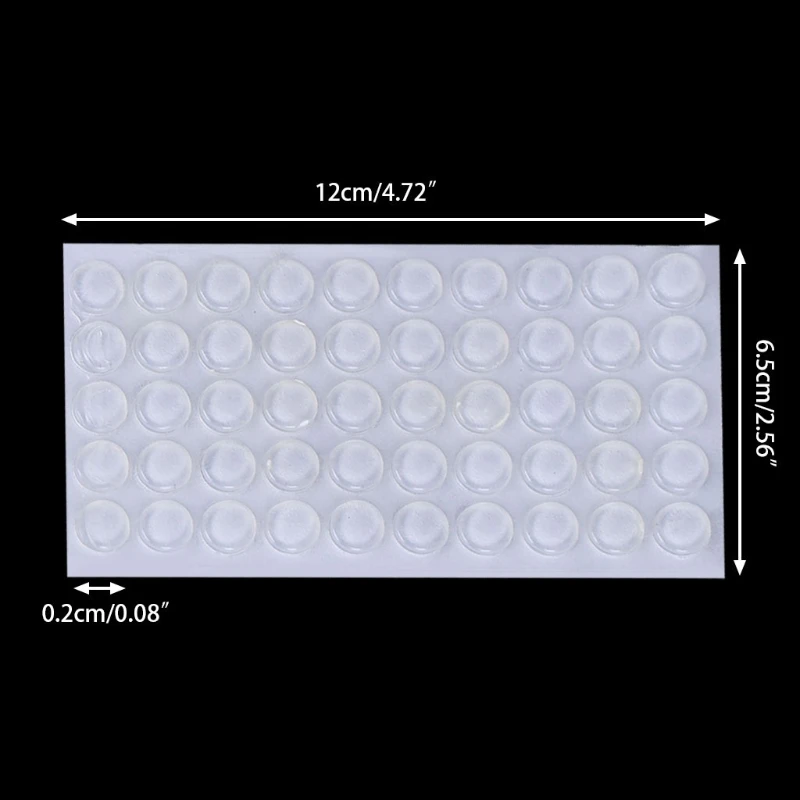 50 шт. дверные стопоры стопор силиконовый шкаф Самоклеющиеся бампер Буфер Заслонки Pad